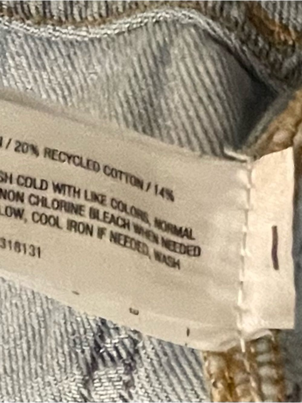 Wild Fable Light Wash Mid Rise Baggy Wide Leg Cargo Jeans size 00 - Picture 10 of 10